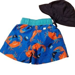 Children's Place pirate crab Swim trunk 6-9 month